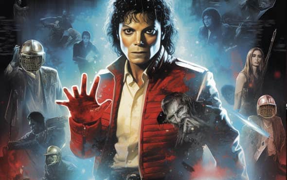 Grooves of the Grave: Assembling the Perfect Halloween Music Playlist 2 a tribute illustration of MIchael Jackson's Thriller song and video