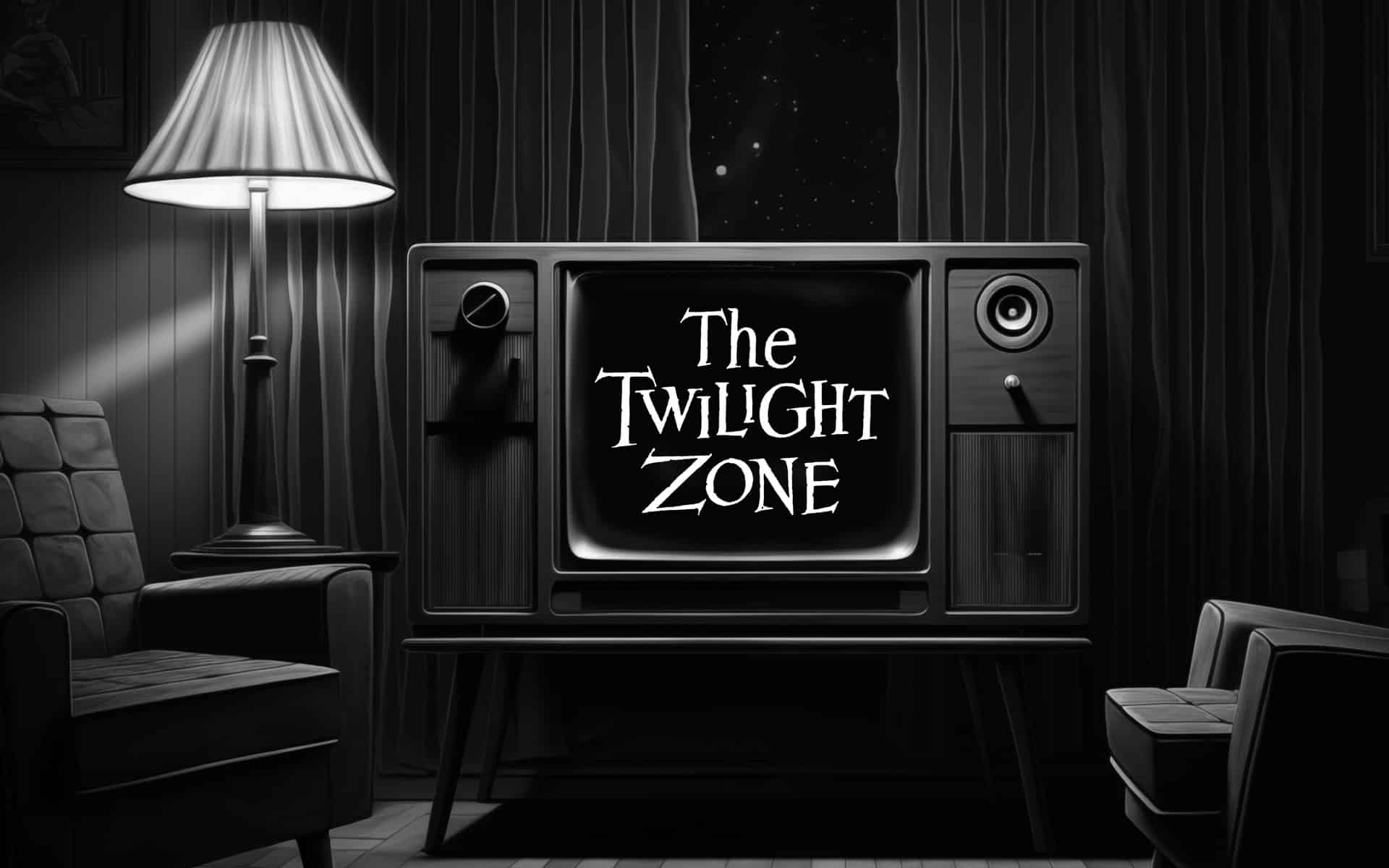 fi24-top-horror-television-hero image of a 1960s era television set with the logo of The Twilight Zone on the screen