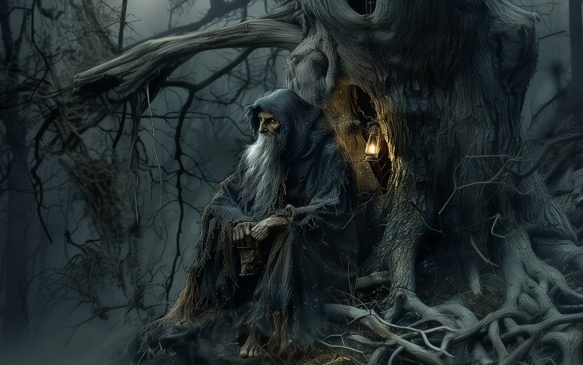 Haunted Waters: The Dark History of The Devil's Punchbowl 1 image of Old Jacob, the hermit tied to the origins of the legend of The Devil's Punchbowl