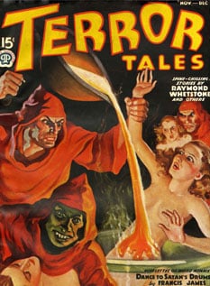 Monsters on Newsstands : Revisiting the Golden Era of American Horror Magazines 5 The November 1937 cover of Terror Tales